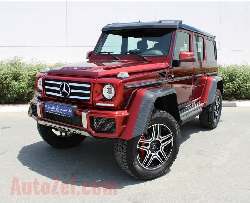 MERCEDES-BENZ G500 4X4- 2017- RED- 5 000 KM- GCC SPECS