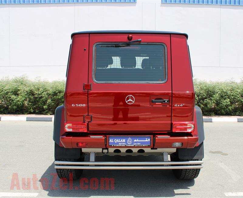 MERCEDES-BENZ G500 4X4- 2017- RED- 5 000 KM- GCC SPECS