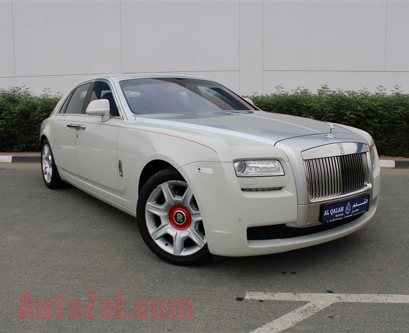 ROLLS ROYCE GHOST- 2014- WHITE- 77 000 KM- GCC SPECS