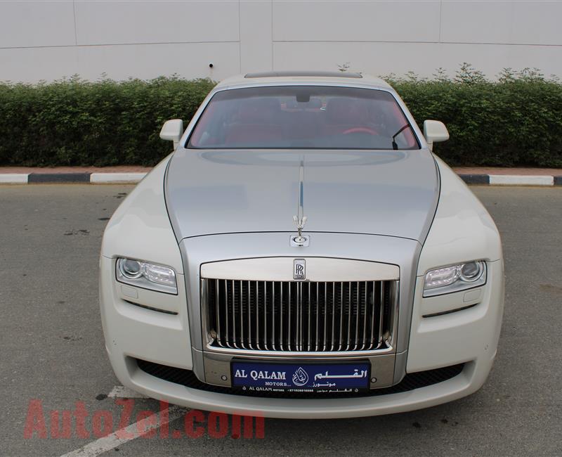 ROLLS ROYCE GHOST- 2014- WHITE- 77 000 KM- GCC SPECS