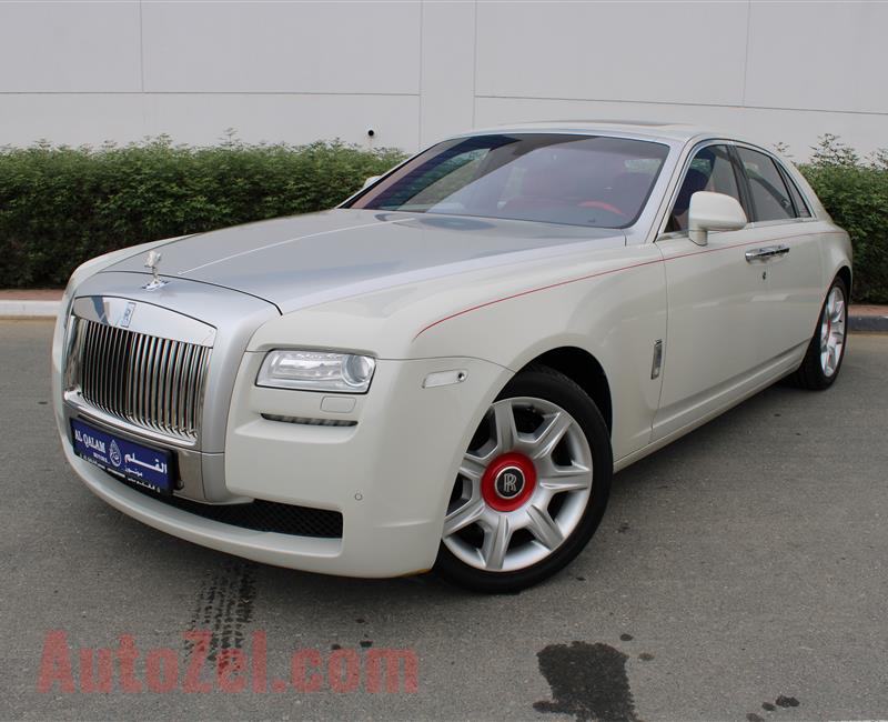 ROLLS ROYCE GHOST- 2014- WHITE- 77 000 KM- GCC SPECS