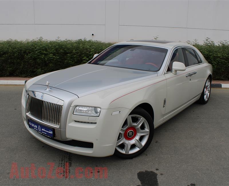 ROLLS ROYCE GHOST- 2014- WHITE- 77 000 KM- GCC SPECS