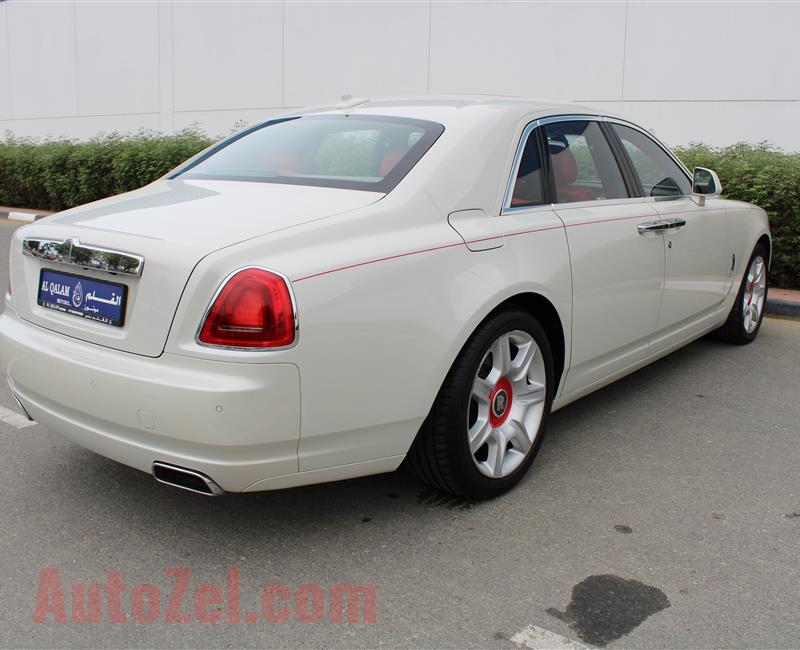 ROLLS ROYCE GHOST- 2014- WHITE- 77 000 KM- GCC SPECS