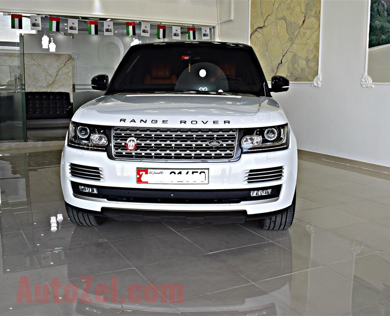 RANGE ROVER VOGUE HSE MODEL 2016 - WHITE - 103,000 KM - V8 - GCC 