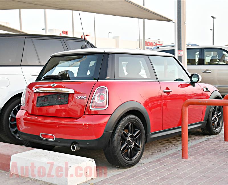 MINI COOPER MODEL 2013 - RED - 170,000 KM - V4 - GCC 