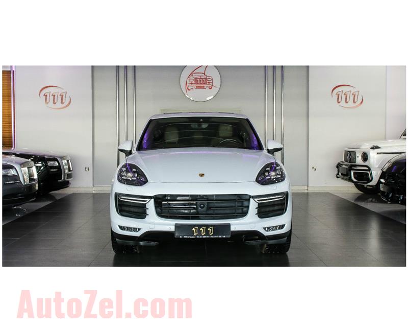 PORSCHE CAYENNE TURBO- 2015- WHITE- 91 000 KM- GCC SPECS