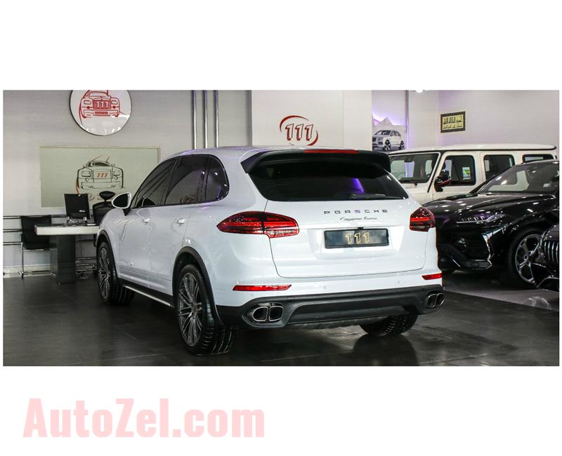 PORSCHE CAYENNE TURBO- 2015- WHITE- 91 000 KM- GCC SPECS