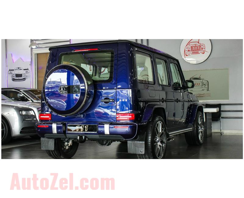 MERCEDES-BENZ G63 AMG- 2019- BLUE- 1 500 KM- GCC SPECS