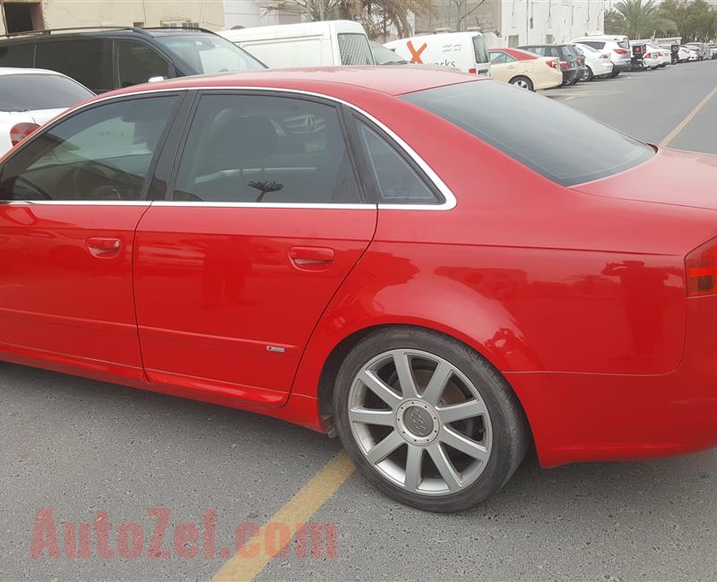 Audi A4 2.0 Turbocharger Red S-line GCC in excellent condition European Single Owner (all Service History available with Original Invoices)
