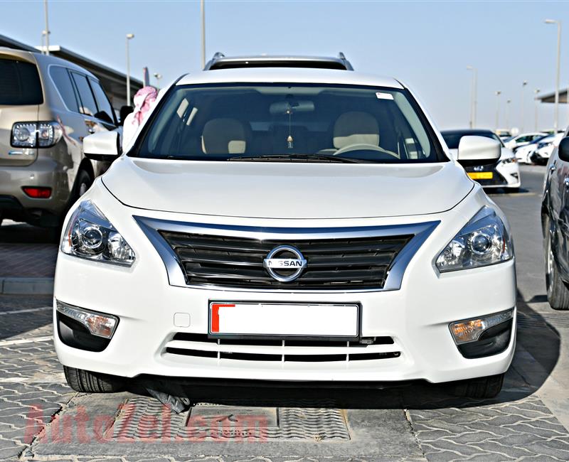 NISSAN ALTIMA MODEL 2015 - WHITE - 112,000 KM - V4 - GCC 