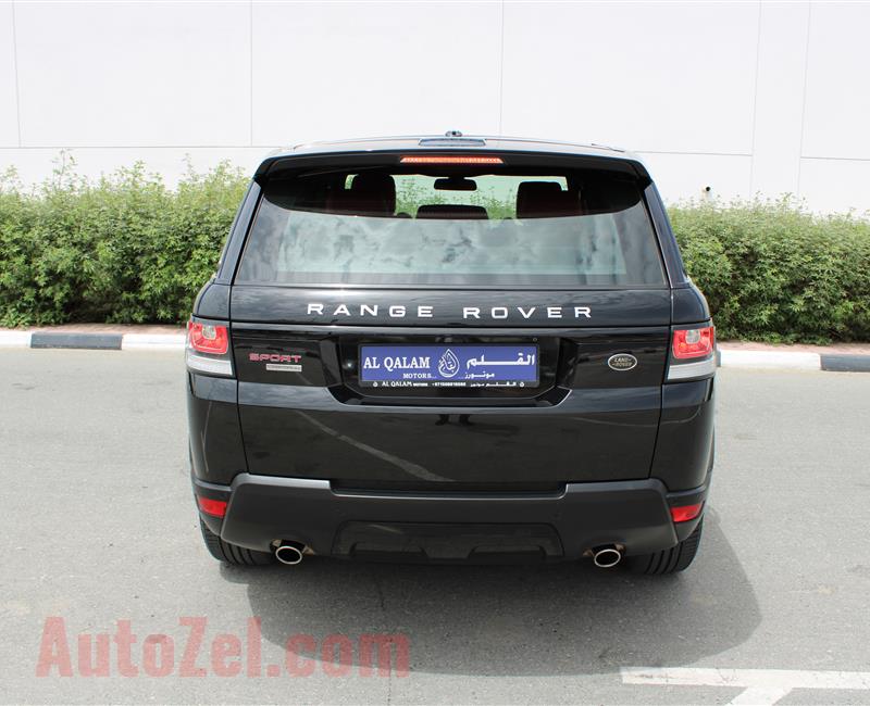 RANGE ROVER SPORT, V8- 2015- BLACK- 90 000 KM- GCC