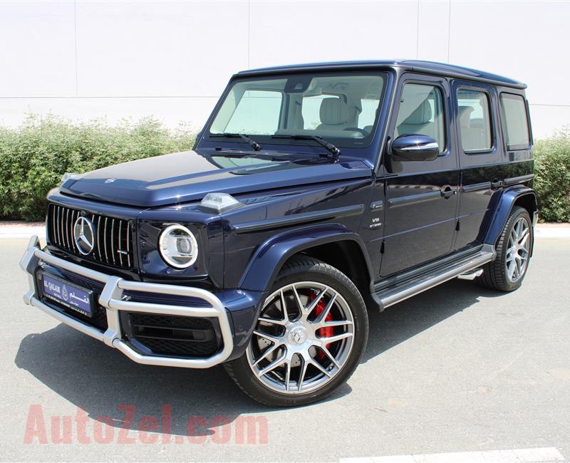 MERCEDES-BENZ G63 AMG, V8- 2019- DARK BLUE- 8 000 KM- GCC