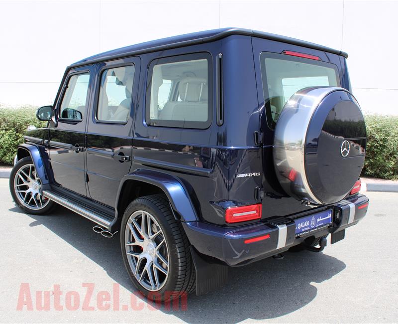 MERCEDES-BENZ G63 AMG, V8- 2019- DARK BLUE- 8 000 KM- GCC