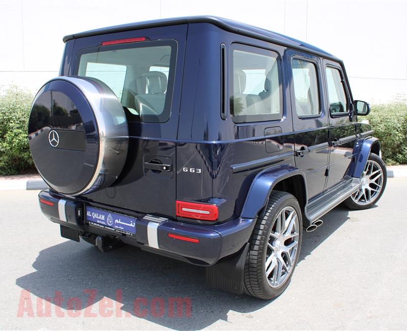 MERCEDES-BENZ G63 AMG, V8- 2019- DARK BLUE- 8 000 KM- GCC