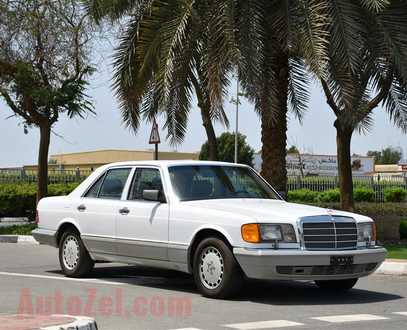 MERCEDES-BENZ 300 SE- 1991- WHITE- 42 000 KM- AMERICAN SPECS