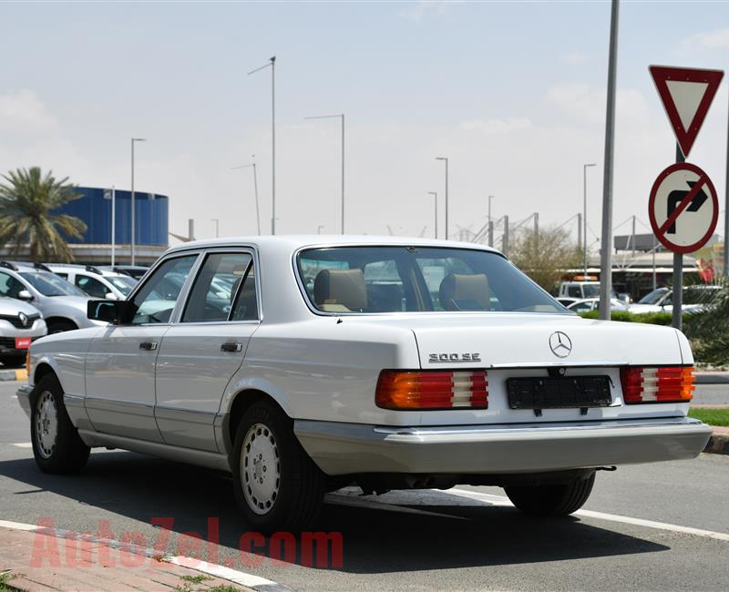 MERCEDES-BENZ 300 SE- 1991- WHITE- 42 000 KM- AMERICAN SPECS