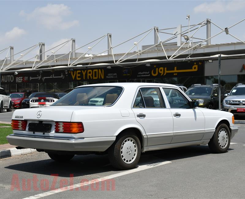 MERCEDES-BENZ 300 SE- 1991- WHITE- 42 000 KM- AMERICAN SPECS