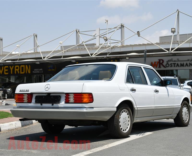 MERCEDES-BENZ 300 SE- 1991- WHITE- 42 000 KM- AMERICAN SPECS