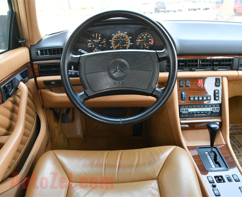 MERCEDES-BENZ 300 SE- 1991- WHITE- 42 000 KM- AMERICAN SPECS