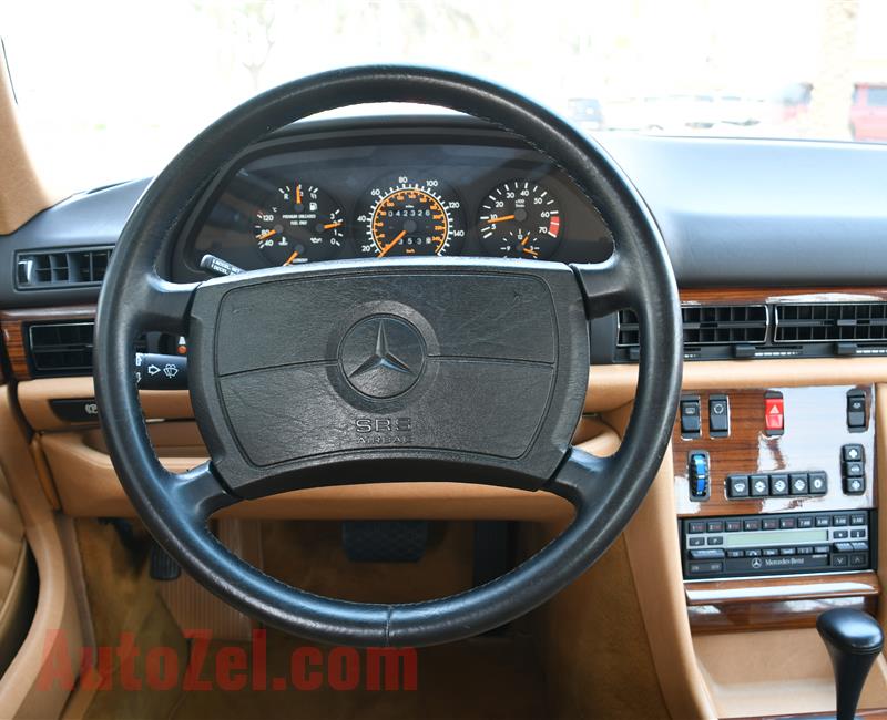 MERCEDES-BENZ 300 SE- 1991- WHITE- 42 000 KM- AMERICAN SPECS