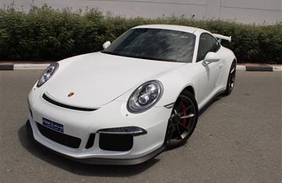 PORSCHE GT3, V6- 2015- WHITE- 39 000 KM- GCC