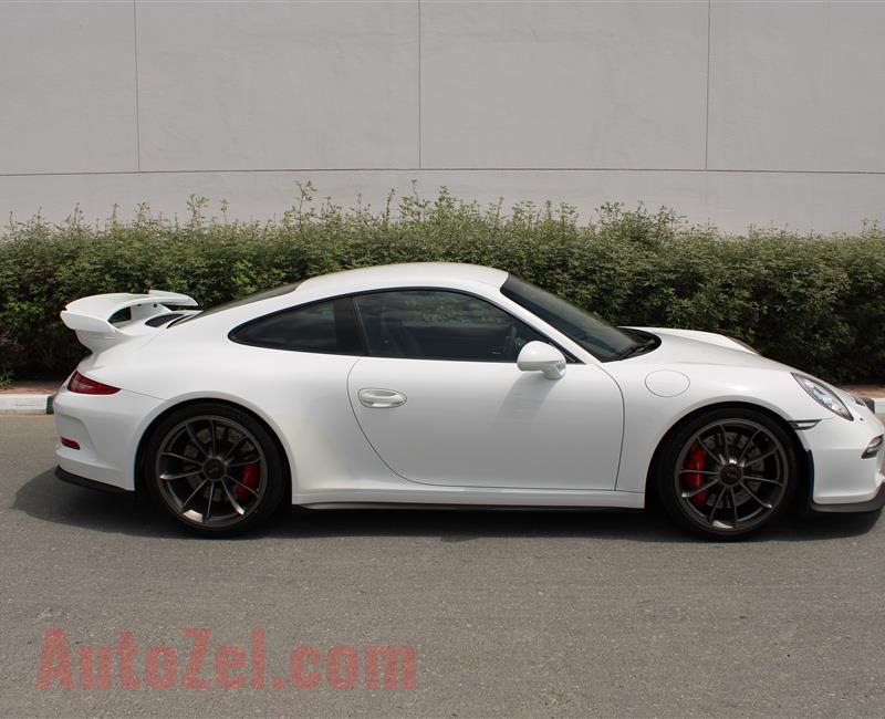 PORSCHE GT3, V6- 2015- WHITE- 39 000 KM- GCC