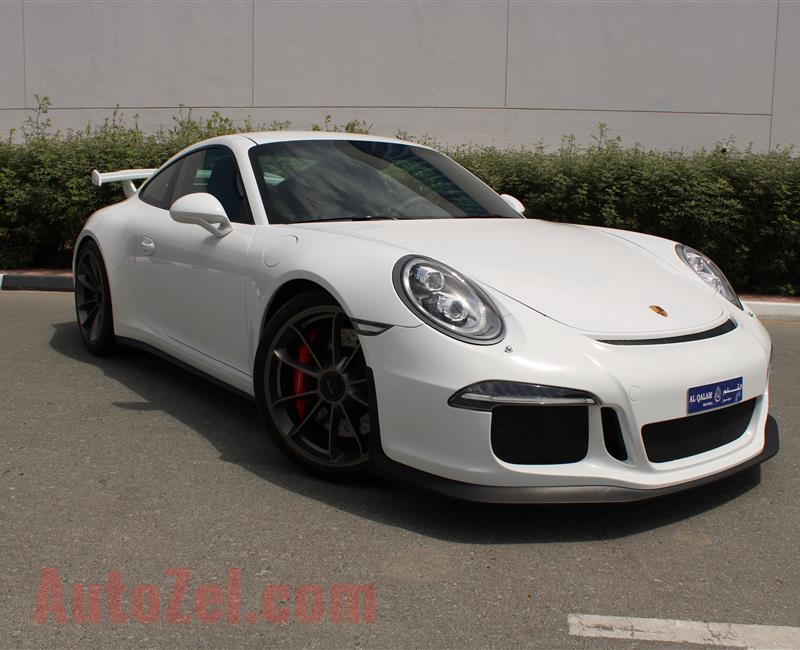 PORSCHE GT3, V6- 2015- WHITE- 39 000 KM- GCC