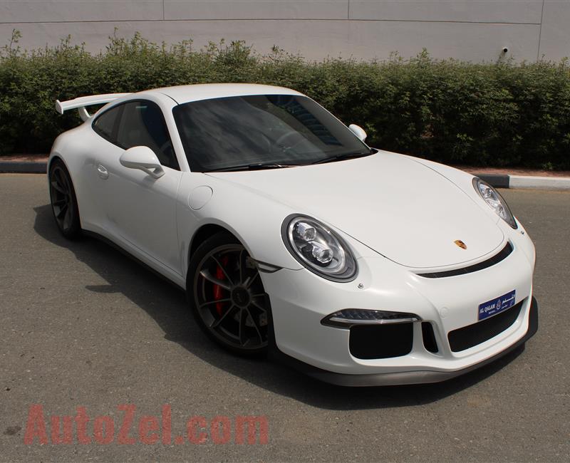 PORSCHE GT3, V6- 2015- WHITE- 39 000 KM- GCC