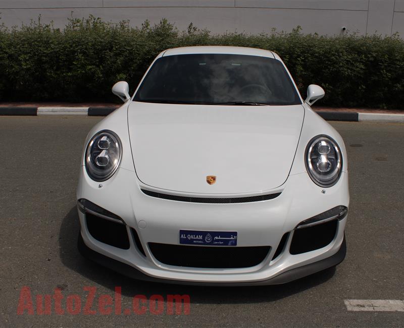 PORSCHE GT3, V6- 2015- WHITE- 39 000 KM- GCC