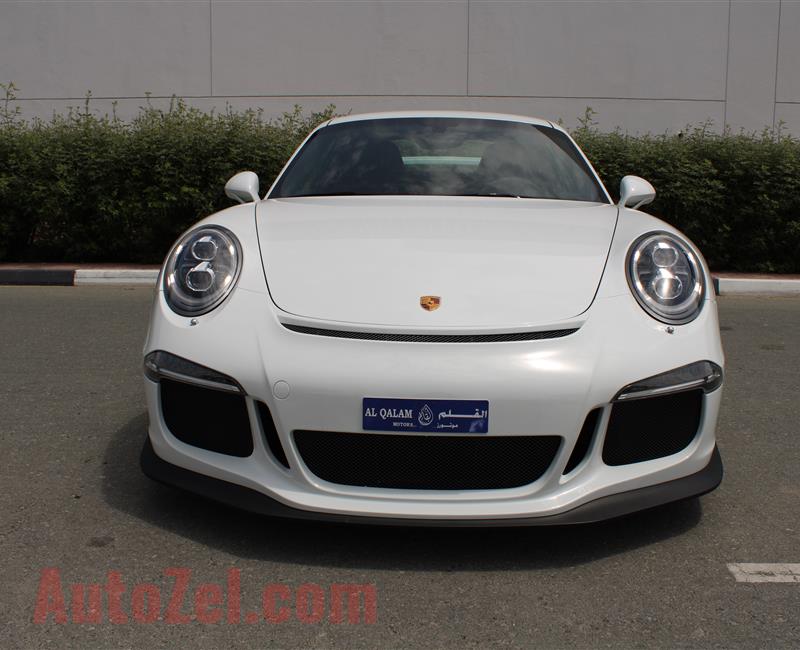 PORSCHE GT3, V6- 2015- WHITE- 39 000 KM- GCC