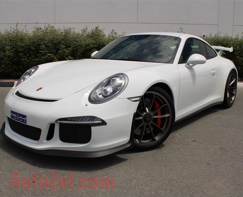 PORSCHE GT3, V6- 2015- WHITE- 39 000 KM- GCC