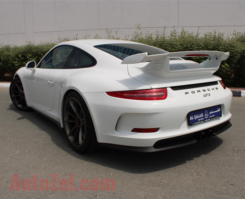 PORSCHE GT3, V6- 2015- WHITE- 39 000 KM- GCC