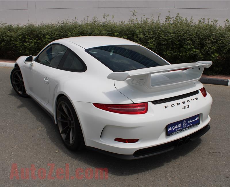 PORSCHE GT3, V6- 2015- WHITE- 39 000 KM- GCC