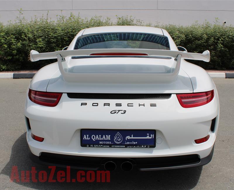 PORSCHE GT3, V6- 2015- WHITE- 39 000 KM- GCC