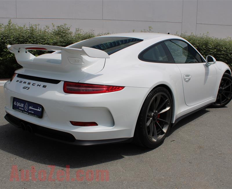 PORSCHE GT3, V6- 2015- WHITE- 39 000 KM- GCC