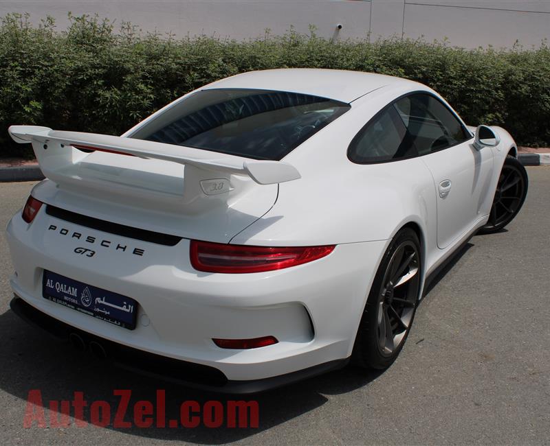 PORSCHE GT3, V6- 2015- WHITE- 39 000 KM- GCC