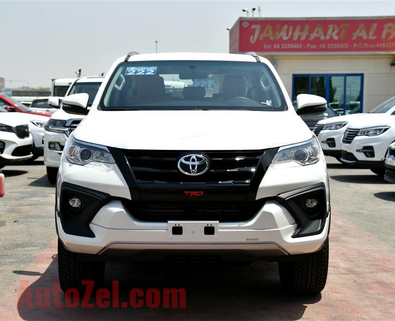 BRAND NEW TOYOTA FORTUNER 2.7, V4- 2019- WHITE-EXPORT- ZERO KM- GCC