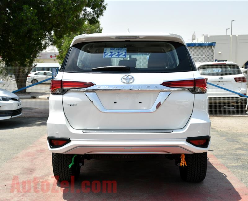 BRAND NEW TOYOTA FORTUNER 2.7, V4- 2019- WHITE-EXPORT- ZERO KM- GCC