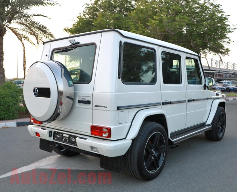 MERCEDES-BENZ G63- 2015- WHITE- 134 000 KM- GCC