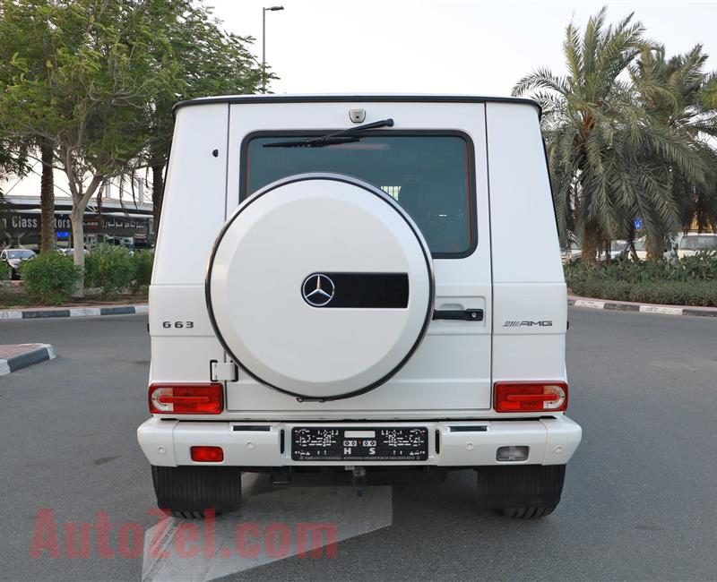 MERCEDES-BENZ G63- 2015- WHITE- 134 000 KM- GCC