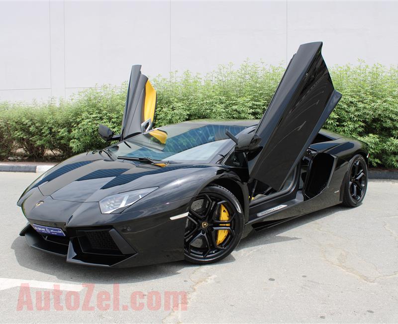 LAMBORGHINI AVENTADOR LP700-4, V12- 2013- BLACK- 22 000 KM- GCC