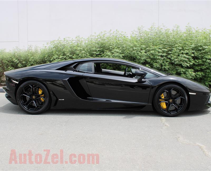 LAMBORGHINI AVENTADOR LP700-4, V12- 2013- BLACK- 22 000 KM- GCC