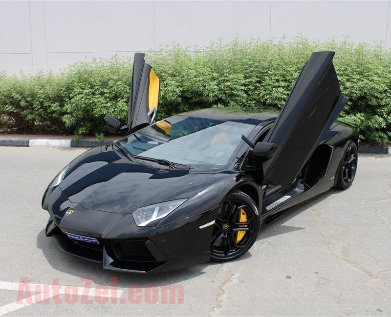 LAMBORGHINI AVENTADOR LP700-4, V12- 2013- BLACK- 22 000 KM- GCC