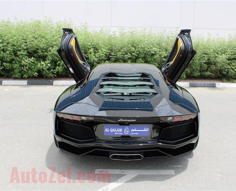 LAMBORGHINI AVENTADOR LP700-4, V12- 2013- BLACK- 22 000 KM- GCC