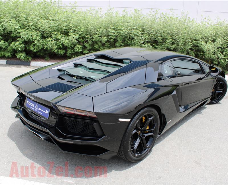 LAMBORGHINI AVENTADOR LP700-4, V12- 2013- BLACK- 22 000 KM- GCC