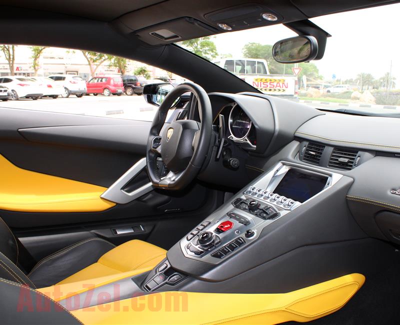 LAMBORGHINI AVENTADOR LP700-4, V12- 2013- BLACK- 22 000 KM- GCC