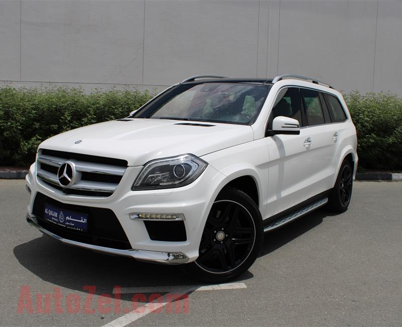 MERCEDES-BENZ GL500 AMG 4MATIC, V8- 2016- WHITE- 55 000 KM- GCC