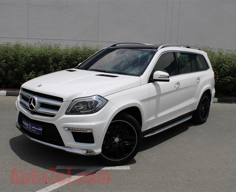 MERCEDES-BENZ GL500 AMG 4MATIC, V8- 2016- WHITE- 55 000 KM- GCC