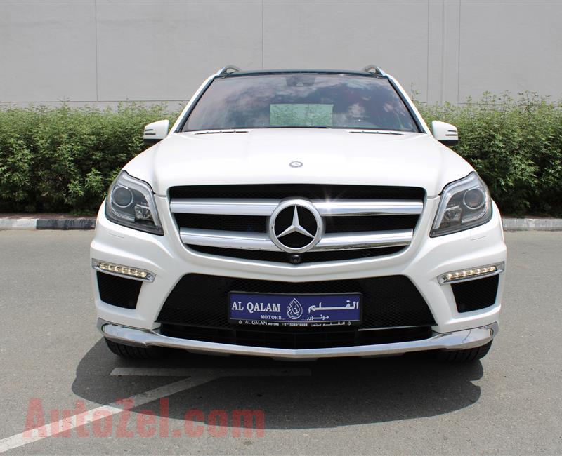 MERCEDES-BENZ GL500 AMG 4MATIC, V8- 2016- WHITE- 55 000 KM- GCC