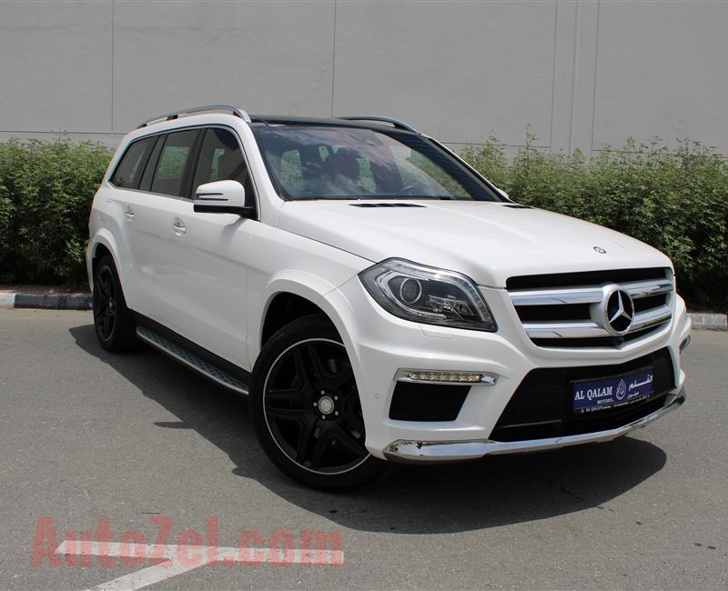 MERCEDES-BENZ GL500 AMG 4MATIC, V8- 2016- WHITE- 55 000 KM- GCC